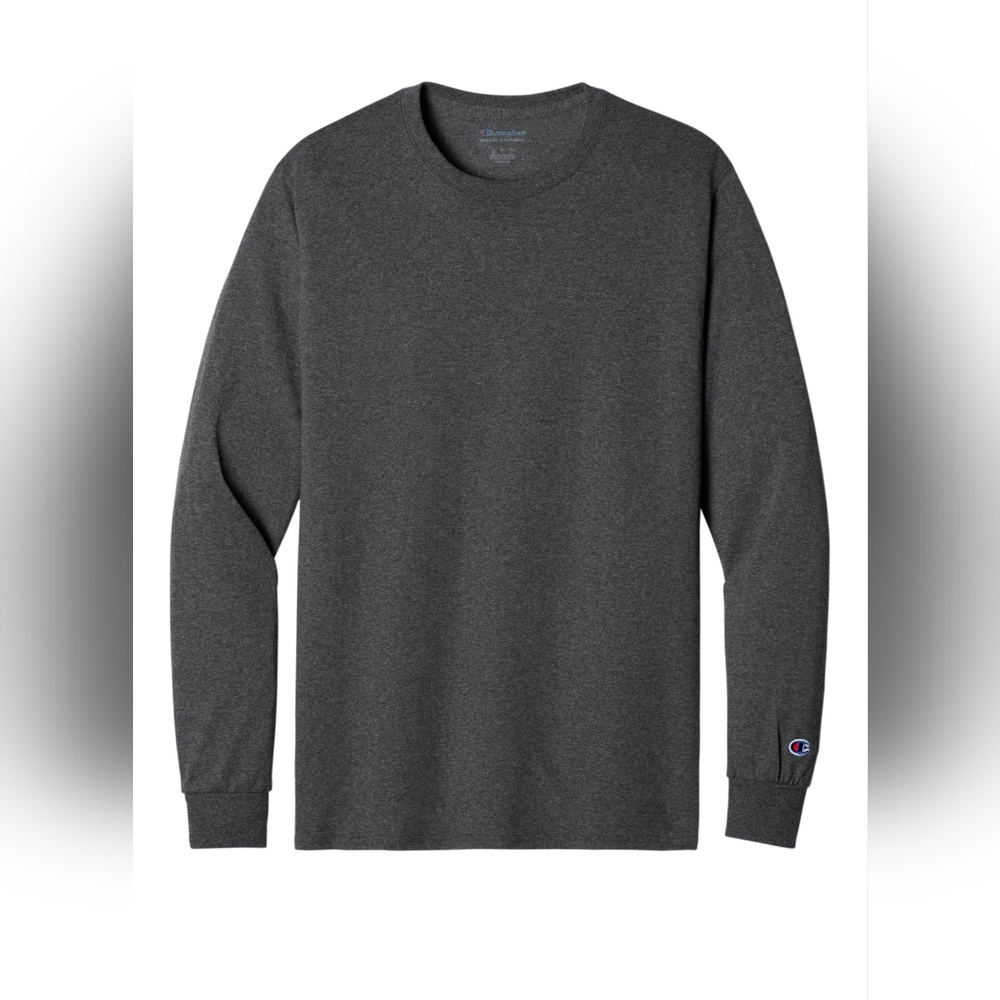 Champion Long-Sleeve Crewneck Shirt - Dark Charcoal
